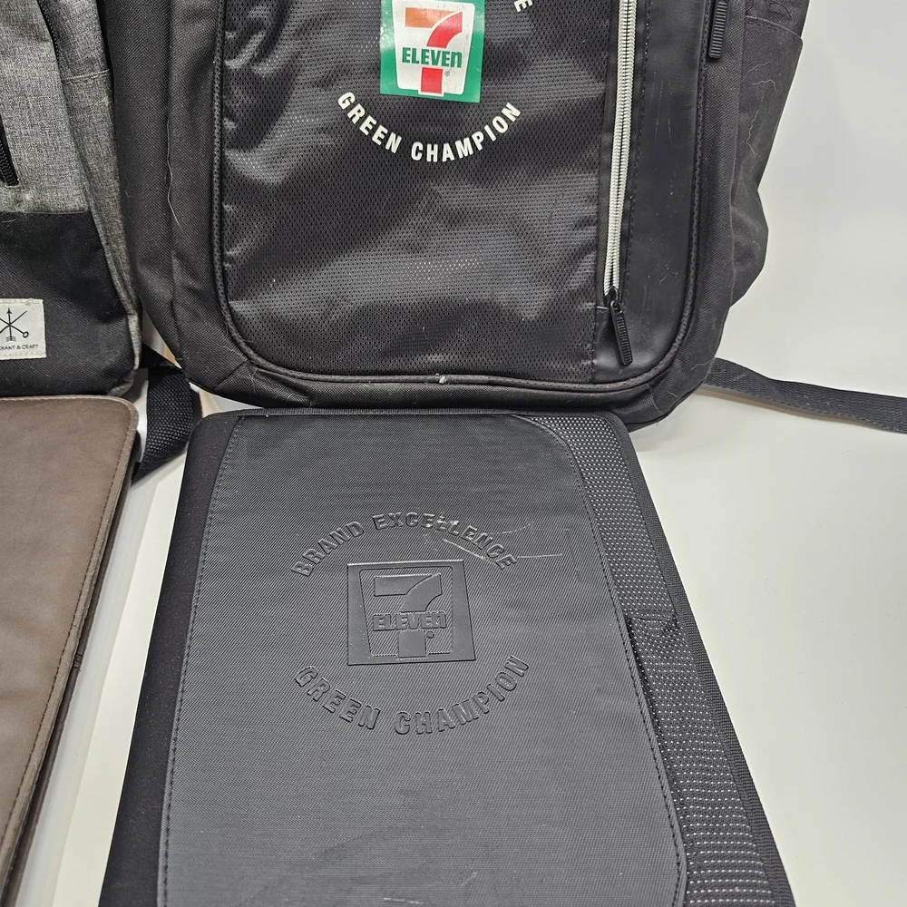 7-11 Logo Backpacks & Portfolio Binders Lot